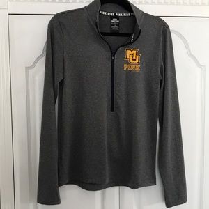 Victoria Secret PINK Marquette 1/2 zip shirt